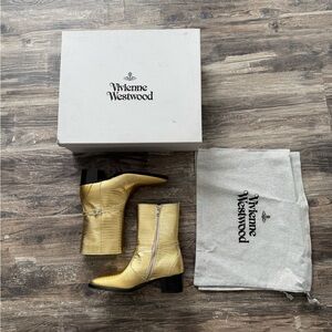 NWD - Vivienne Westwood Lizard and snake Golden Boots